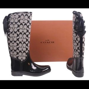 Coach ‘Tristee’ Outline Signature Rainboots